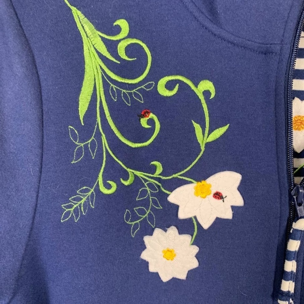 Decorated Originals Floral Sweatshirt/Shirt 2 Piece Cottagecore Women's Large - Picture 2 of 13